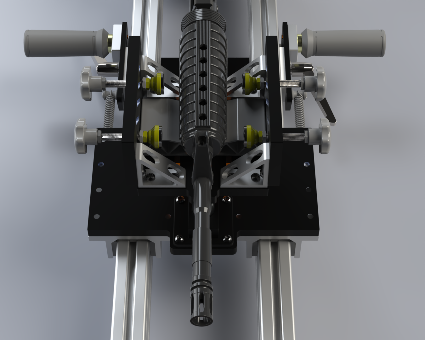Close up of handguard clamp for UMPIRE Static.